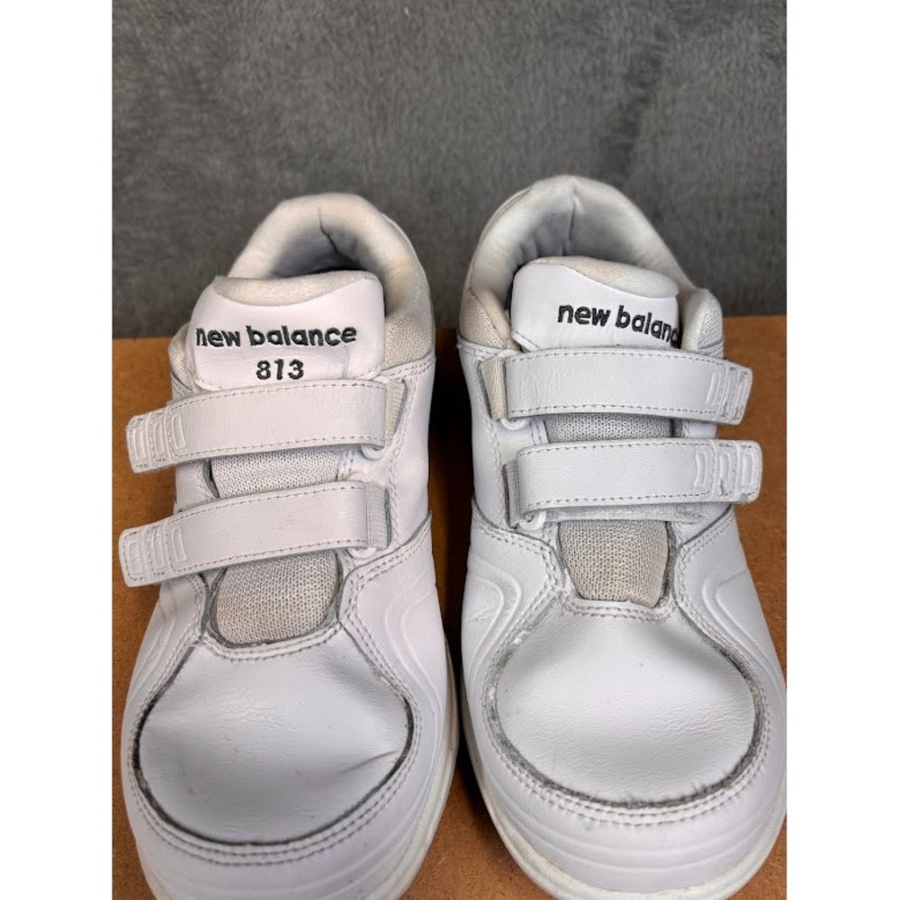 New Balance 813 Womens White Leather Hook and Loop‎ Walking Shoes  Size 8.5